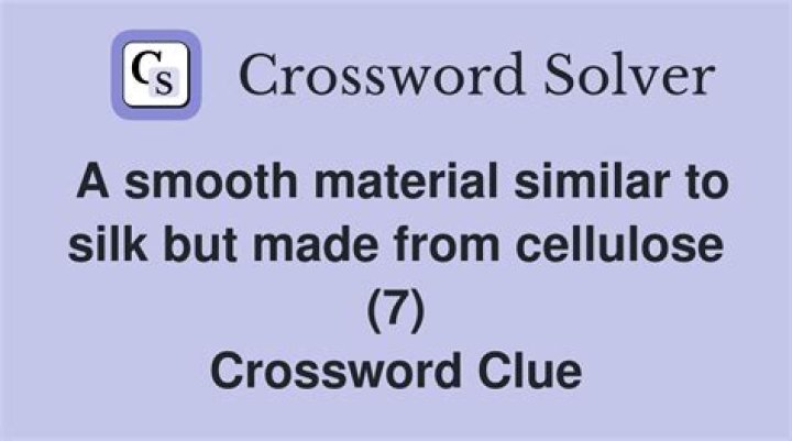 Fabric made from cellulose Crossword Clue