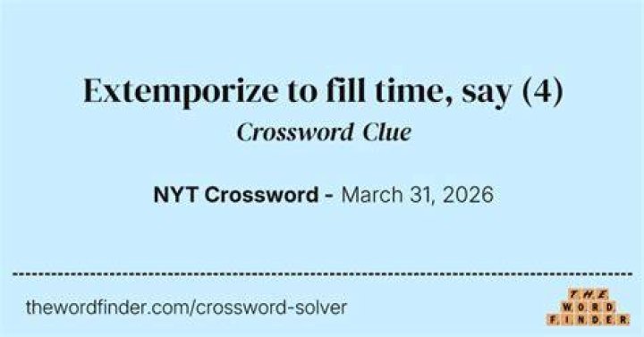 Fill the hold, say Crossword Clue