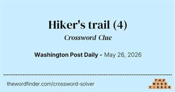 Hiker’s aid Crossword Clue